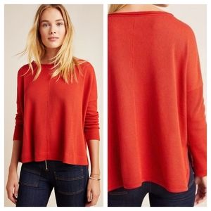 Anthropologie waffle knit pullover